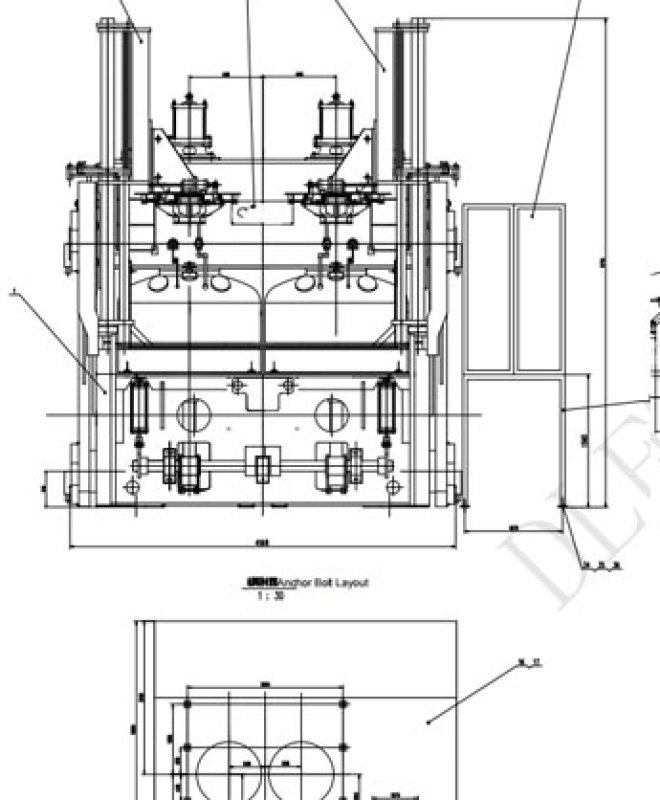 3.4-(63.5 Inch) Double mold mechanical curing press