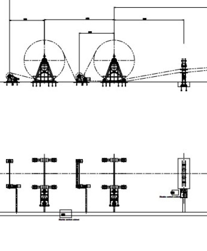 3.4-(1400X12800×2) Fabric cord conveyor belt curing press line