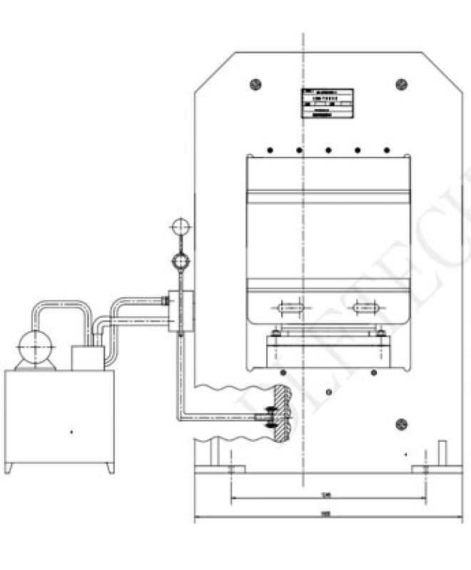 3.4-DLB-2600×10000×1 Steel cord conveyor belt curing press line