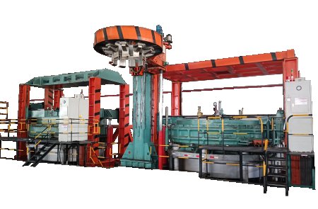 OTR (Giant) tire hydraulic curing press (group) with single mold