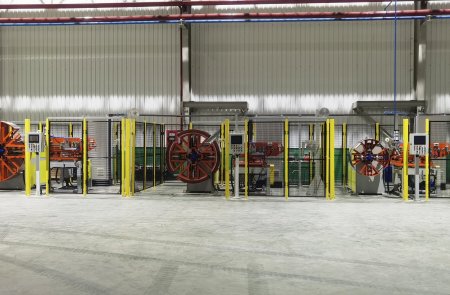 Rubber track steel cord ply winding line
