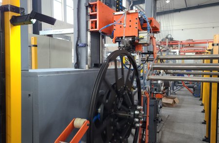 OTR/Giant tire bead winding system